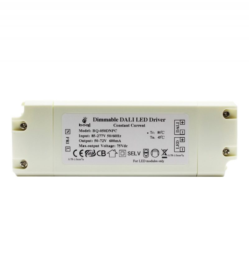 Dimmable DALI Constant Current LED Drivers 48W 600mA