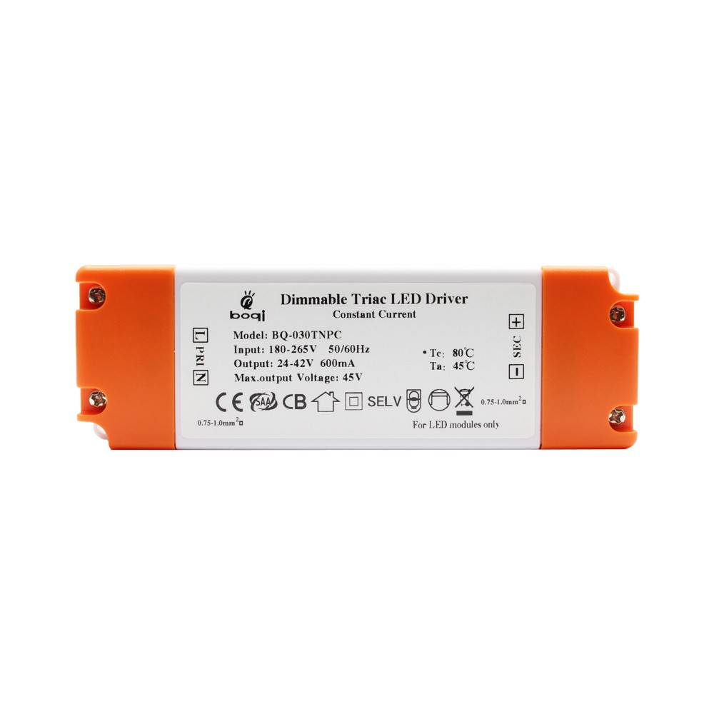 Constant Current Triac Dimmable LED Drivers 24W 600mA