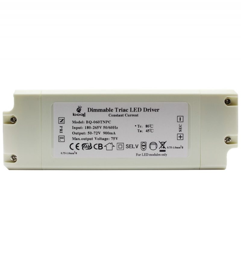 Constant Current Triac Dimmable LED Drivers 60W 900mA