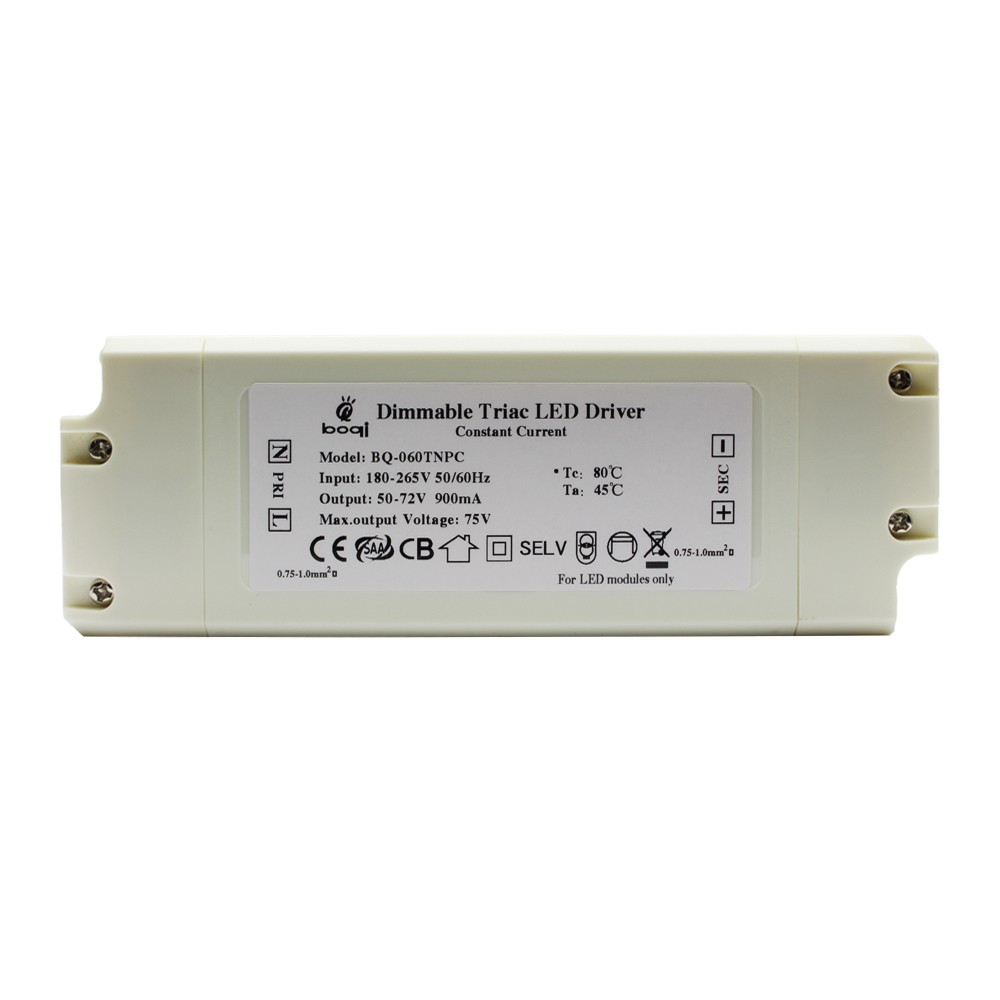 Constant Current Triac Dimmable LED Drivers 60W 900mA