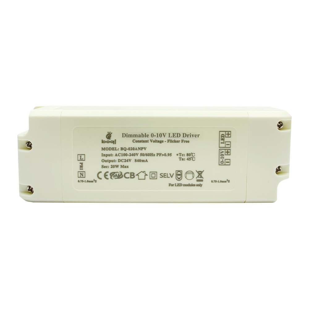 HPFC Constant Voltage 0-10V Dimmable LED Driver 24V 20W