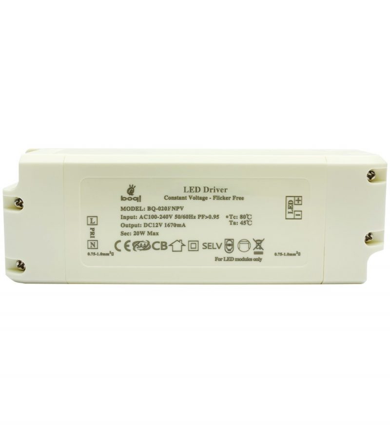 HPFC Constant Voltage LED Driver 12V 20W