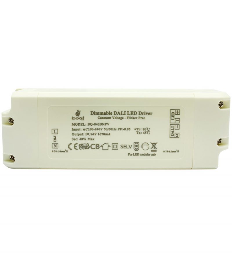 HPFC Constant Voltage DALI Dimmable LED Driver 24V 40W